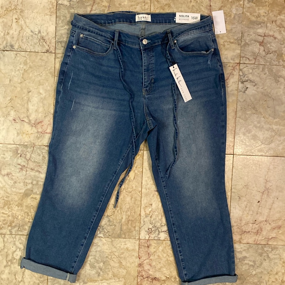 Nicole Miller boyfriend capri jeans